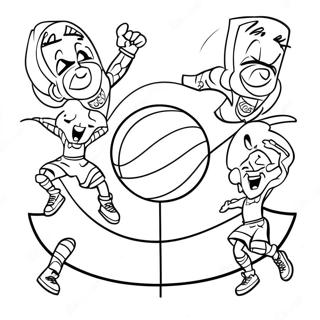 Pagina Para Colorear De Tiros De Truco De Baloncesto De Harlem Globetrotters 72405-59792