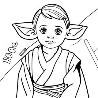 Pagina Para Colorear De Joven Jedi 72474-59875