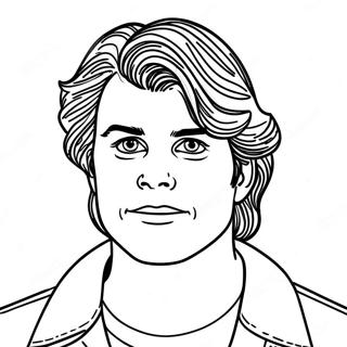 Steve Harrington Páginas Para Colorear