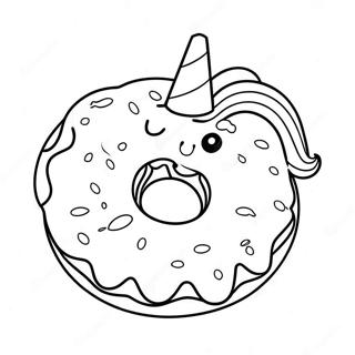 Pagina Para Colorear De Donut De Unicornio 72544-59912