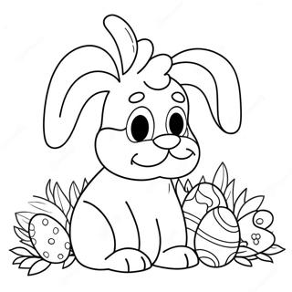 Perro De Pascua Páginas Para Colorear