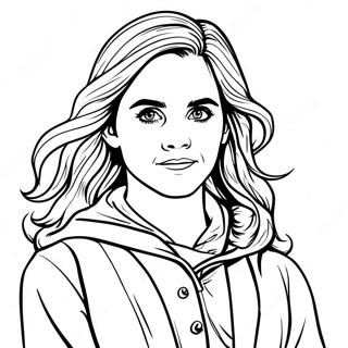 Pagina Para Colorear De Emma Watson Como Hermione Granger 72675-60010