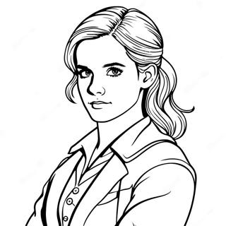 Pagina Para Colorear De Emma Watson Como Hermione Granger 72675-60011