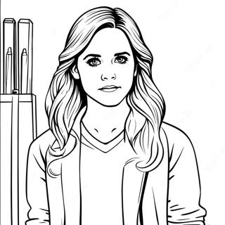 Pagina Para Colorear De Emma Watson Como Hermione Granger 72675-60012