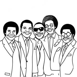 Pagina Para Colorear De Leyendas Soulful De Motown 72795-60108