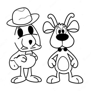 Pagina Para Colorear De Rocky Y Bullwinkle 72824-60144