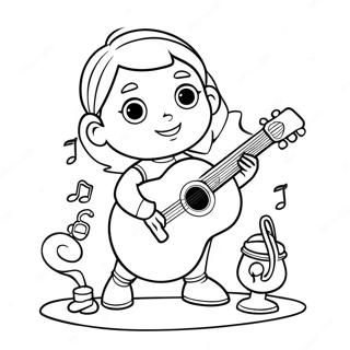 Pagina Para Colorear De Junio De Little Einsteins Jugando Con Instrumentos Musicales 72835-60140