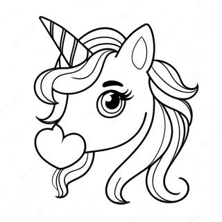 Emoji De Unicornio Páginas Para Colorear