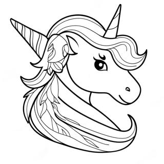 Pagina Para Colorear De Un Cuerno De Unicornio 72904-60203