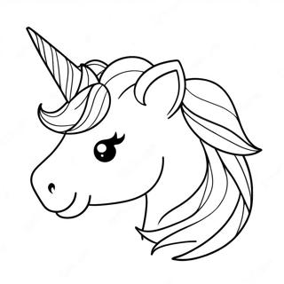 Pagina Para Colorear De Un Cuerno De Unicornio Brillante 72905-60205