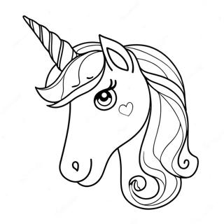 Pagina Para Colorear De Un Cuerno De Unicornio Brillante 72905-60207