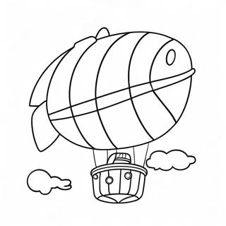 Dirigible Páginas Para Colorear