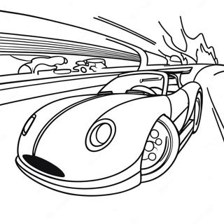 Pagina Para Colorear De Speed Racer En Un Coche Rapido 73115-60367