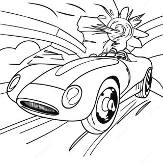 Pagina Para Colorear De Speed Racer En Un Coche Rapido 73115-60368