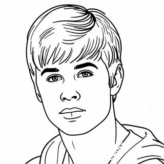 Justin Bieber Páginas Para Colorear