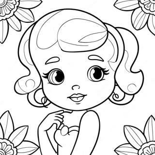 Pagina Para Colorear Clasica De Betty Boop 731-584