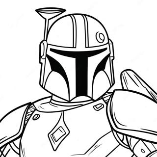 Pagina Para Colorear Jango Fett En Armadura De Batalla 73225-60450