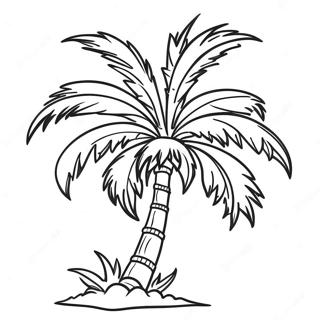 Palmera Páginas Para Colorear