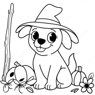 Pagina Para Colorear De Perro De Halloween 7324-5955