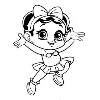 Pagina Para Colorear De Betty Boop Bailando 732-585