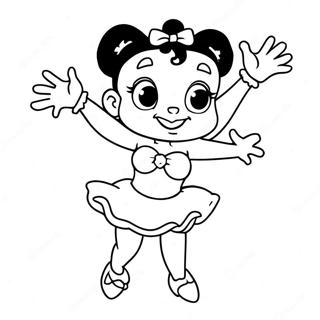 Pagina Para Colorear De Betty Boop Bailando 732-586