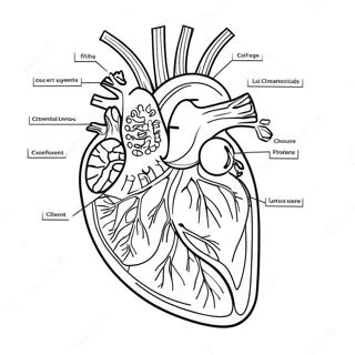 Pagina Para Colorear Del Diagrama Del Sistema Circulatorio 73324-60543