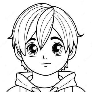 Pagina Para Colorear De Personaje Anime Emo Chico 73364-60563