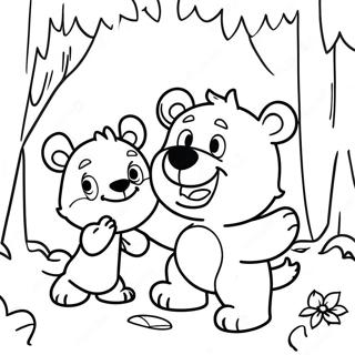 Pagina Para Colorear Goldie Y Bear En El Bosque Encantado 73546-60701