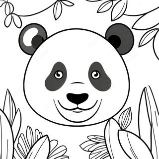 Cara De Panda Páginas Para Colorear