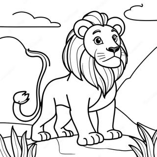 Pagina Para Colorear De Leo El Leon En Aventura 7365-5991