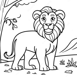 Pagina Para Colorear De Leo El Leon En Aventura 7365-5992