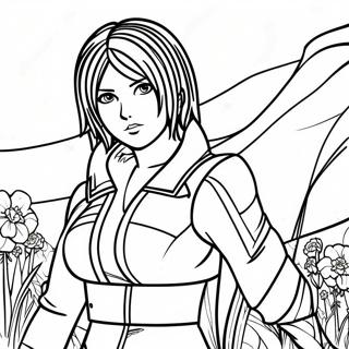 Mikasa Páginas Para Colorear