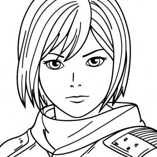 Pagina Para Colorear De Mikasa 73845-60935