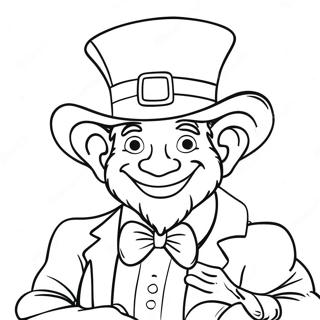 Pagina Para Colorear Del Leprechaun Travieso Con Oro 73876-60965