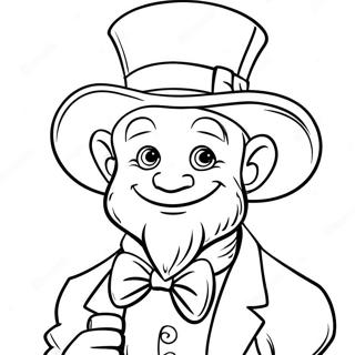 Pagina Para Colorear Del Leprechaun Travieso Con Oro 73876-60968