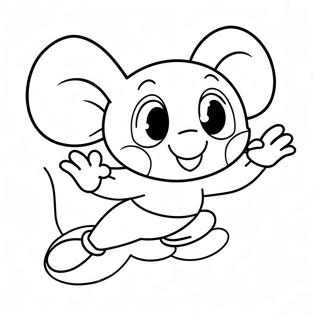 Pagina Para Colorear De La Aventura Voladora De Mighty Mouse 74006-61069