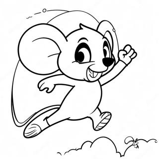 Pagina Para Colorear De La Aventura Voladora De Mighty Mouse 74006-61070