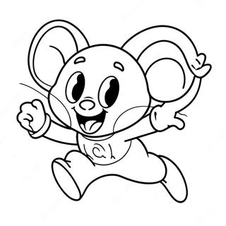 Pagina Para Colorear De La Aventura Voladora De Mighty Mouse 74006-61072