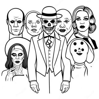 Pagina Para Colorear De Personajes Espeluznantes De American Horror Story 74136-61187