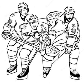 Jugadores De Tampa Bay Lightning En Accion Pagina Para Colorear 74316-61319