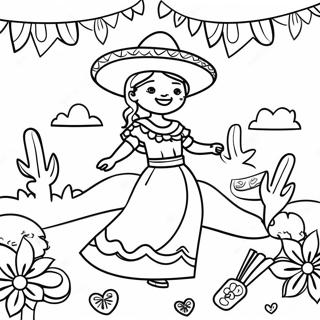 Pagina Para Colorear De La Celebracion Del Cinco De Mayo 74405-61388