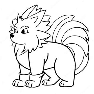 Pagina Para Colorear De Arcanine 74415-61402