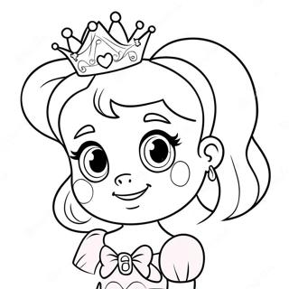 Pagina Para Colorear De La Princesa Pinkalicious Brillante 7445-6053