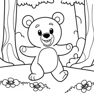 Pagina Para Colorear De Teddiursa Jugando En El Bosque 74486-61450