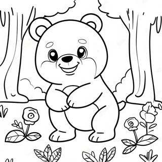 Pagina Para Colorear De Teddiursa Jugando En El Bosque 74486-61452