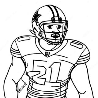 Pagina Para Colorear De Ezekiel Elliott 74505-61463