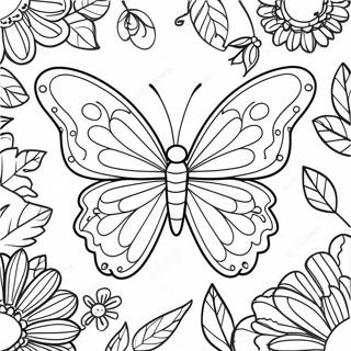 Pagina Para Colorear De Mariposa 74535-61491