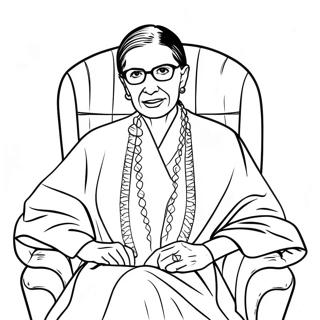 Pagina Para Colorear De Ruth Bader Ginsburg En Toga 74556-61509