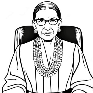 Pagina Para Colorear De Ruth Bader Ginsburg En Toga 74556-61512