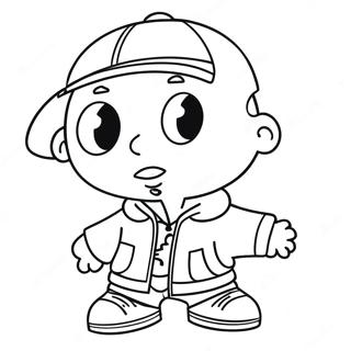 Gangsta Stewie Páginas Para Colorear